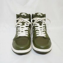 美品 NIKE (28.5cm) Air Jordan 1 Retro High OG スニーカー 555088-300 ナイキ エアジョーダン オリーブキャンバス I2-5_画像4