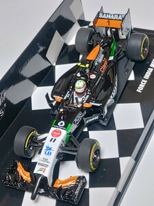 ☆ 海外並行1ケのみ入荷 ！新品美品レジンモデル PMA 1/43 フォース インディア メルセデス VJM07 S.ペレス 2014 ☆