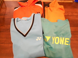 YONEX ヨネックス GOSEN ゴーセン ウインドブレーカー ジャケット Tシャツ等 4点セット まとめ売り SSサイズ Sサイズ バドミントン