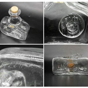 ● ボダ BODA ビンテージ ガラス リキュールボトル エリック・ホグラン H15.5cm ハンドブロウ カットサイン有 北欧食器 スウェーデンの画像8
