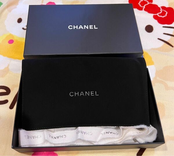 CHANEL箱　スエード長財布ケース