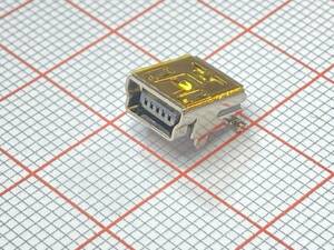  postage 84 jpy ~ Mini USB connector basis board installation for female surface implementation +s Roo hole MiniUSB Mini B repair exchange MiniB Mini-B SMD SMT electron parts 