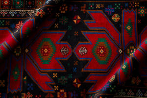 ￥59,000→￥35,000 スペシャル価格 189×107cm 手織り 絨毯 カーペット ヴィンテージ ラグ ペルシャ絨毯 アウトレット