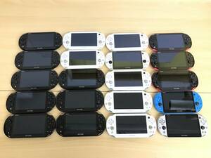 073 (18-3) ジャンク扱 SONY ソニー PlayStation Vita PSVita 本体 PCH-2000 シリアルシール難有含 通電確認済み 20台 セット 大量 まとめ