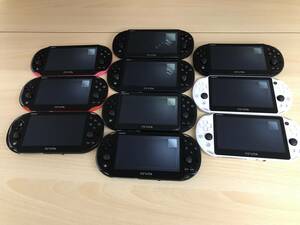 073 (18-01) ジャンク扱い SONY ソニー PlayStation Vita PSVita ヴィータ 本体 PCH-2000 通電・起動確認済み 10台 セット 大量 まとめ