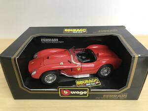 120 (28-33) ミニカー 1/18 FERRARI 250 TESTA ROSSA 1957 (レッド)[3007] BBURAGO 現状品