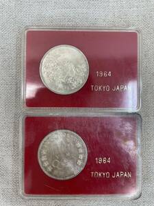 【1円スタート】東京オリンピック 千円銀貨 ケース入り 2個セット東京五輪 銀貨 記念硬貨 額面2000円