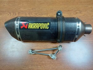 送料無料 即決価格♪中古 AKURAPOVIC スリップオン用 アクラポビッチ ヘキサゴンサイレンサー バッフル付き■YAMAHA HONDA KAWASAKI SUZUKI