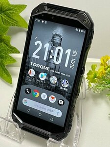 1円～ ☆SIMフリー☆ au 京セラ TORQUE G04 KYV46 ブラック 判定〇 スマホ本体 充電キャップ・ゴムとれ 訳あり 中古 液晶 美品 傷なし キレ