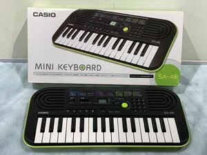 2-222-100【動作品】美品 CASIO カシオ MINI KEYBOARD キーボード 電子ピアノ SA-46 ミニキーボード (専用電源コードなし)