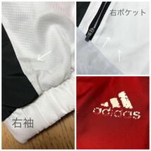 adidas /アディダス メンズM 長袖ジャケット ウィンドブレーカー 裏メッシュ ロゴプリント トレーニング スポーツウェア_画像9