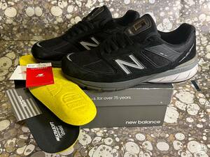 NB M990 BK5 (V5) 30.0cm (USA 12/UK 11.5) ブラック ウイズ:D/Made in USA 国内正規品(数回履かせて頂いたお品です。) 