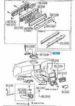 マツダ RX7 ベゼル オート クロック ×1 Dashboard Auto Clock Bezel Interior Cover Trim 純正 Genuine JDM OEM 新品 未使用 メーカー純正_画像2