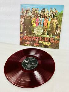 R7686B [ Vintage ] USED Beatles record THE BEATLES red record Odeon Japanese record SGT.PEPPER'S LONELY HEARTS CLUB BAND