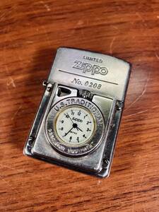 R7688A-YP+ 【USED】 ZIPPO TIME LIGHT タイムライト U.S.TRADITIONAL LIMITED No.0208　限定ジッポー　送料無料