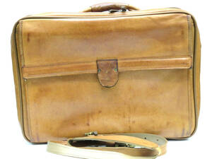 hartmann Heart man 2Way business bag attache case leather Brown shoulder .. storage power 