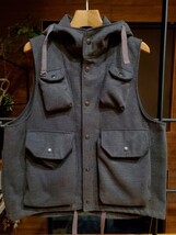 Engineered Garments エンジニアードガーメンツ Field Vest フィールドベスト S ダークグレー インナーベスト オーバーベスト 定番人気_画像1