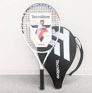 【1660】Tecnifibre T-FIGHT テクニファイバー ジュニアテニスラケット テニス ホワイト 美品 ケース付き カーボン 軽量 ティーファイト