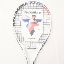 【1660】Tecnifibre T-FIGHT テクニファイバー ジュニア テニス ラケット テニス ホワイト 美品 ケース付き カーボン 軽量 スポーツ _画像3