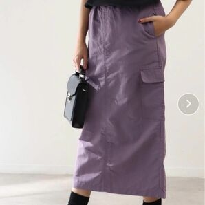 【タグ付き美品】GENUINE DICKIES Ⅰラインカーゴスカート ラベンダー Lサイズ