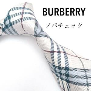 BURBERRY Burberry ultimate beautiful goods necktie top class silk noba check embroidery 