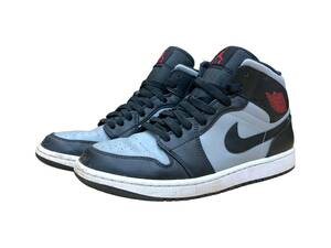 NIKE (ナイキ) Air Jordan 1 Mid エアジョーダン1 ミッド &quot;シャドウ&quot; スニーカー 554724-096 27.5cm グレー メンズ /027