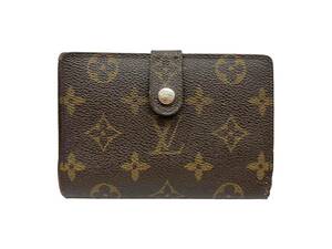 LOUIS VUITTON (ルイヴィトン) ポルトフォイユ ヴィエノワ モノグラム コンパクト ウォレット 二つ折り財布 がま口 M61674 ブラウン/028