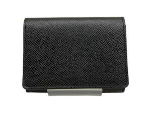 LOUIS VUITTON (ルイヴィトン) アンヴェロップカルト ドゥ ヴィジット NM タイガノワール カードケース M64595 ブラック レディース/036