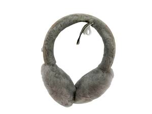 UGG australia (アグオーストラリア) WIRED EARMUFFS フェイクファー イヤーマフ 耳当て 有線 ヘッドホン グレー レディース/028