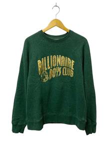 BILLIONAIRE BOYS CLUB (ビリオネアボーイズクラブ) ロゴプリント ラグランスウェット L グリーン メンズ/025