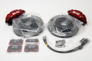 BLITZ [HA36S] Alto Works big caliper kit front Street pad specification 4POT-S φ286mm/1Piece, Blitz brake 86110