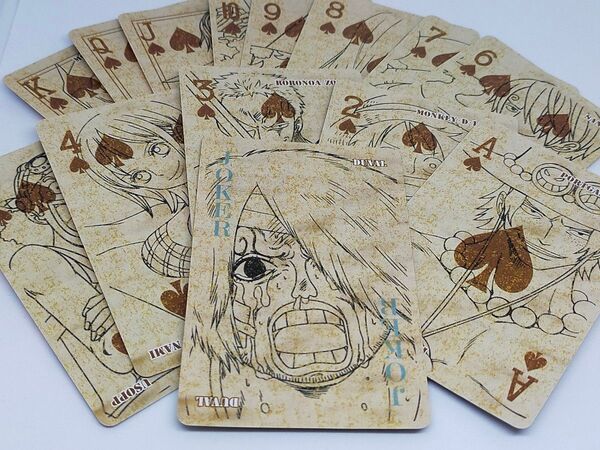 【廃盤品】ONEPIECE トランプ王におれはなる!! PLAYING CARDS エース ルフィー 【検索用:フィギュア】