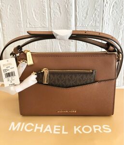 ★MICHAEL KORS マイケルコース　ショルダー ハンドバッグ　2 IN 1 ブラウン　新品 