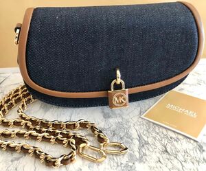 ★限定セール★MICHAEL KORS マイケルコース　ショルダー ハンドバッグ　ネイビー　/ ブラウン　新品