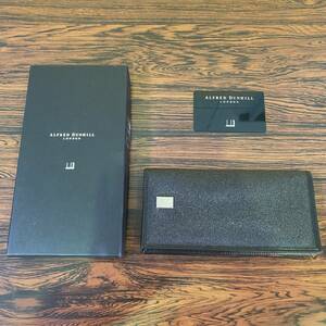 ☆未使用品☆ダンヒル　長財布　メンズブラックカラー　箱 ケース付き Dunhill