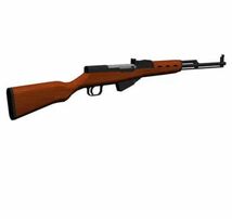 ペーパークラフト 五十六式ライフル AK47-III SKSカービン 茶色 五六式騎銃 スパイク型銃剣　日本軍_画像3