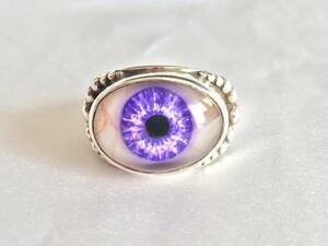 ★即決 THE GREAT FROG 義眼 リング パープル 19号 オールド ビーデッド ザ グレートフロッグ Eye Ring ビンテージ OLD BEADED 紫 レア 目