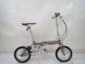 【良品】 CAPTAIN STAG キャプテンスタッグ MONTE モンテ オリーブ 折りたたみ自転車 配送/来店引取可 ∴ 6D687-1