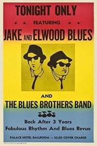 輸入　小ポスター 　米国版　ブルースブラザース　ダンエイクロイド　ジョンベルーシ　The Blues Brothers 　約43x28cm　g154..