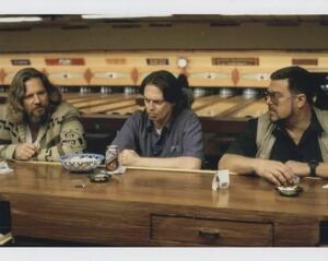 ビッグリボウスキー　上下約1cmが白地です。ジェフブリッジス　The Big Lebowski　写真　約20.3x25.4cm　10295r.