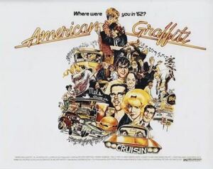 大型写真(約35.5x28cm)　アメリカングラフティ　American Graffiti 　輸入品 　wsb0102..