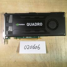 【送料無料】(020606C) NVIDIA Quadro K4000 3GB グラフィックボード 中古品_画像1