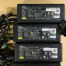 【送料無料】(021466E) 12個セット NEC ADP68 19V3.95A 純正品 ACアダプタ メガネケーブル付 中古品_画像2