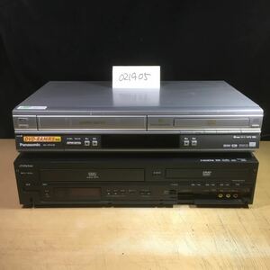 (021905H) Panasonic NV-VP41B Victor DR-HX250 VHS/DVDレコーダー ジャンク品　2台セット