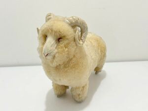 D(0226x4) 羊 ひつじ 置物 オブジェ インテリア 材質不明 重さ約0.66kg