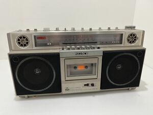 D(215k2) SONY ソニー ラジカセ CFS-V3 昭和レトロ ラジオカセットレコーダー FM AM カセット