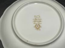 D(1024k4) Noritake ノリタケ FLO's collection Bone China 菓子器 大皿 小皿 計５枚 花柄 食器 取り皿_画像6