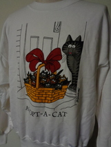 Crazy Shirts Kliban Cat スウェット GUAM Hawaii クレイジーシャツ クリバンキャット ハワイ トレーナー Made in USA 90s 90年代_画像2