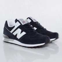 難有 国内正規品 UK製 New Balance M576DNW ネイビー×ホワイト US8.5D 26.5cm イギリス英国製 NB スエード 紺 スニーカー Made In England_画像6