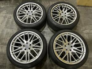 【中古美品】【セット商品】ロルフハルトゲ　X10EVO　20インチ　20×8.5(9.5)J+40　5H/114.3　245/40R20夏タイヤ付　大特価！　バリ山！